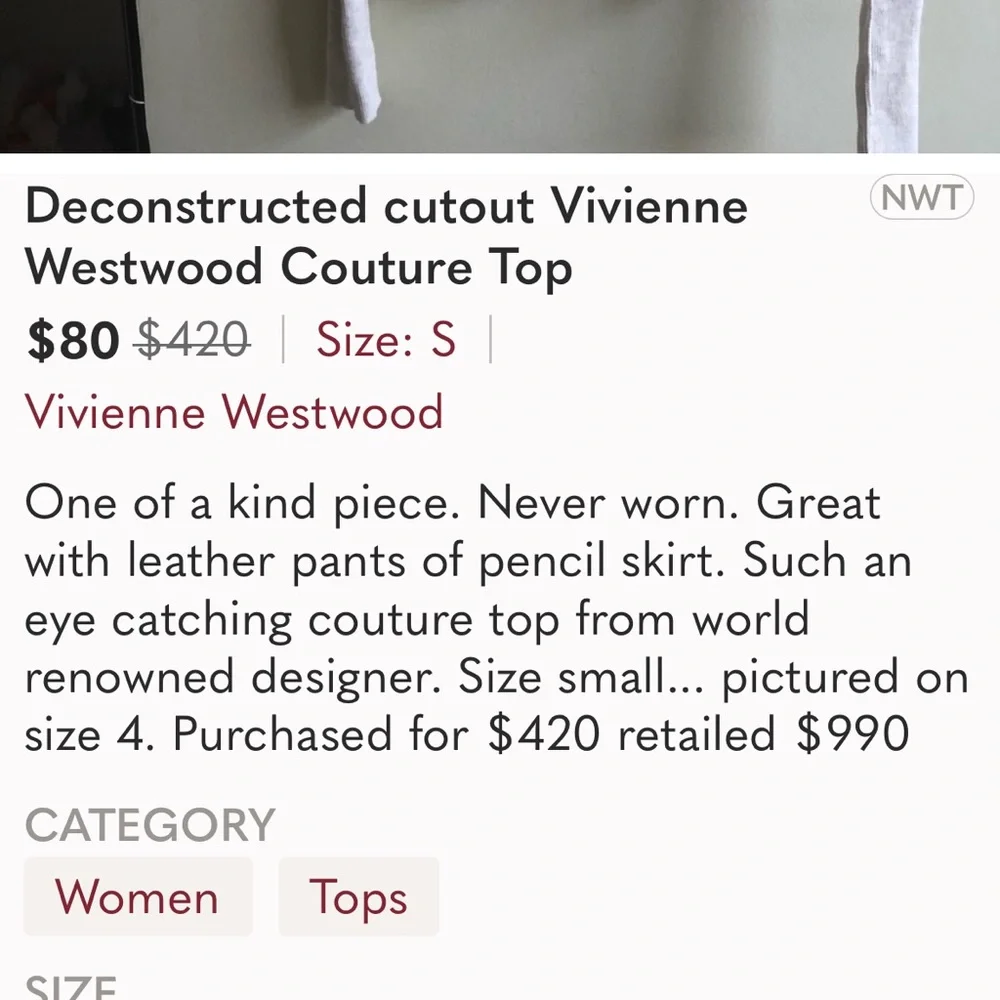 Vivienne Westwood cutout shirt - Picture 8 of 8